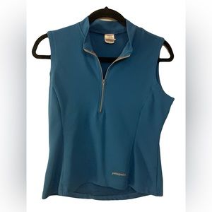Patagonia quarter zip blue vest